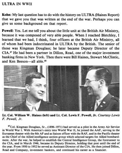 AKD clipping from book ULTRA and the Army Air Forces in World War II p 60